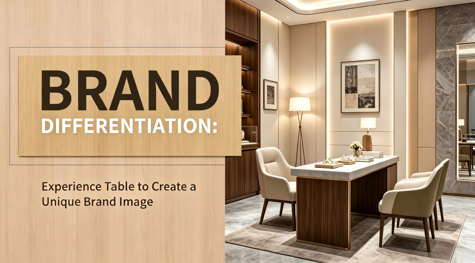 Experience table to create brand differentiation - Mascustom