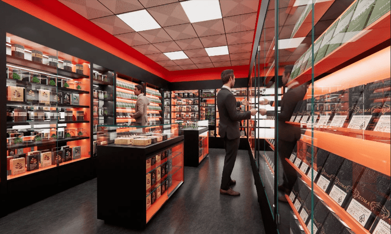 Cigar Display Cabinet - Mascustom