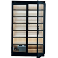 Mascustom Black Spanish Cedar Double-Door Cigar Cabinet
