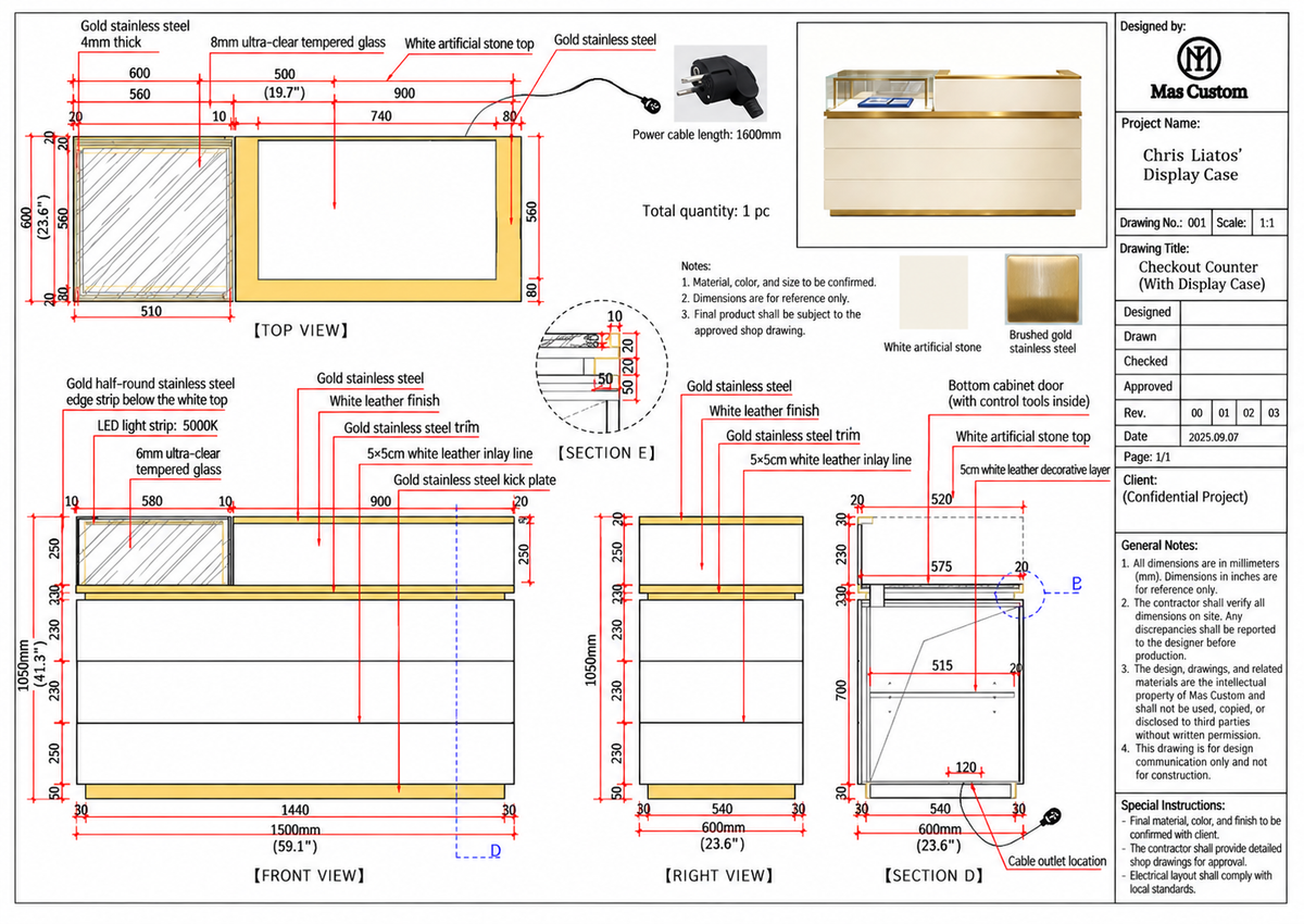 Custom fixture production checkpoint