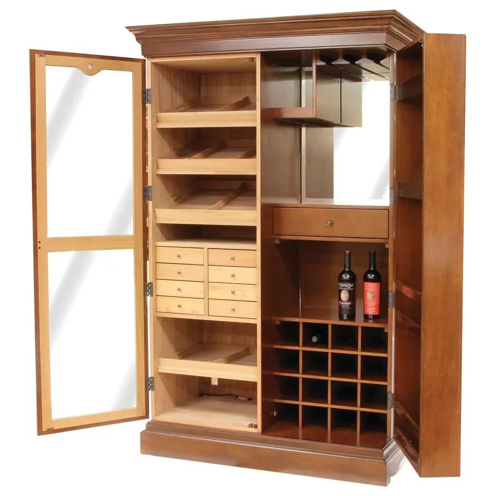 Cigar & Wine Display Cabinet - Mascustom