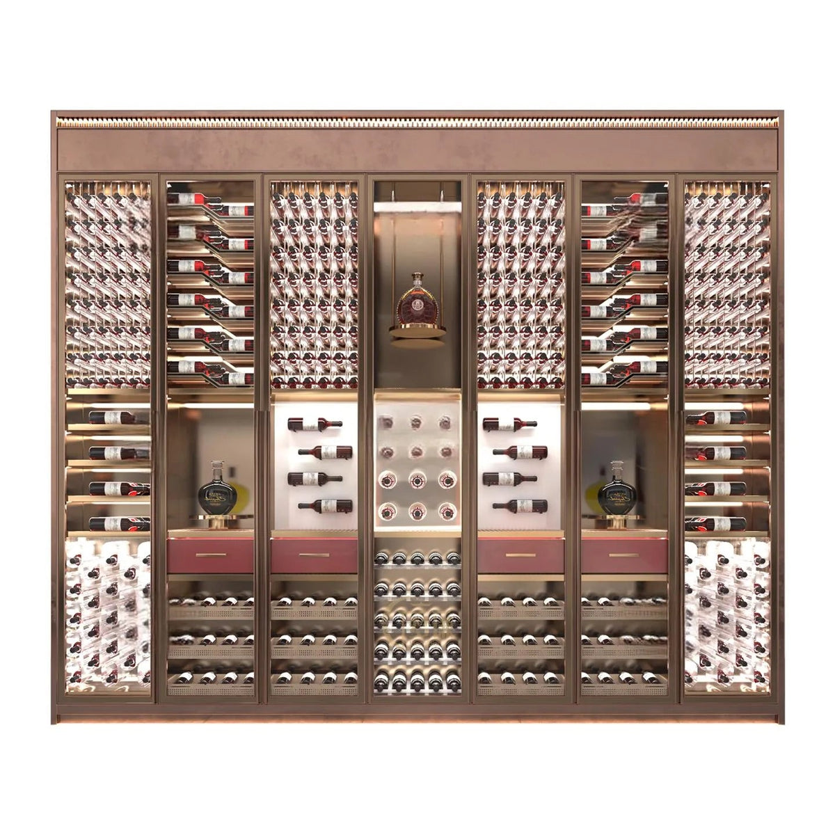 Custom Luxury Climate - Controlled Wine Cabinet - Mascustom