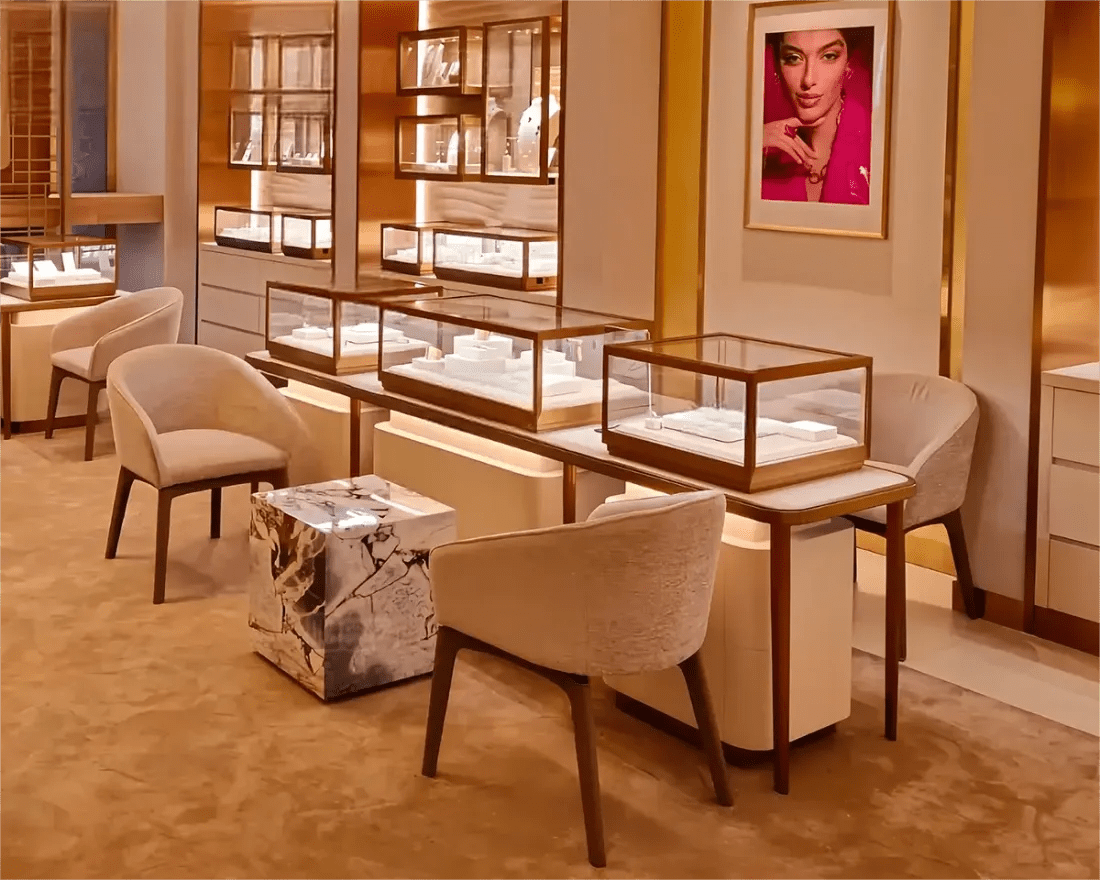 Custom Luxury Jewelry Display Cabinet - Mascustom