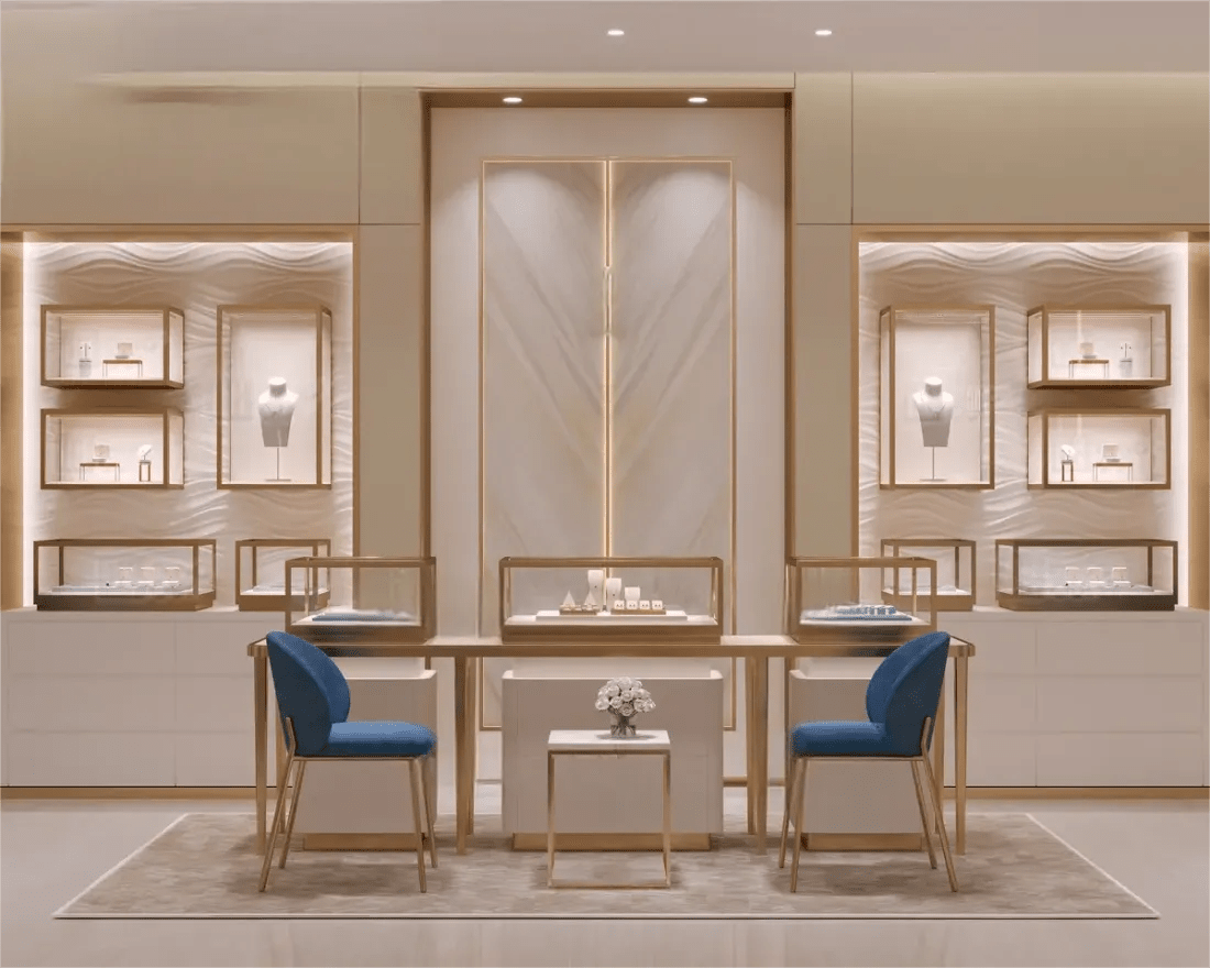 Custom Luxury Jewelry Display Cabinet - Mascustom