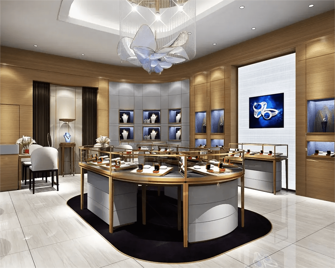 Custom Luxury Jewelry Display Cabinet - Mascustom
