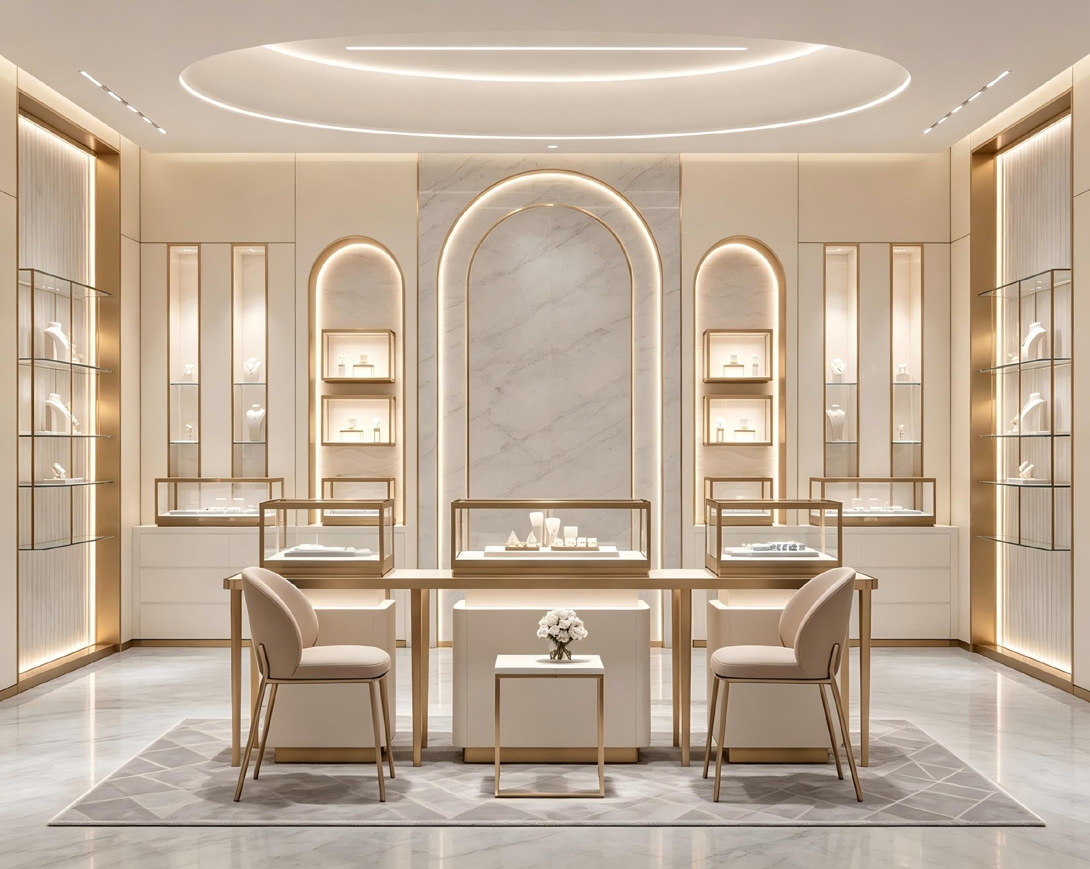 Custom Luxury Jewelry Display Cabinet - Mascustom
