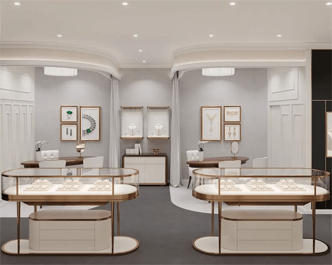 Custom Luxury Jewelry Display Cabinet - Mascustom