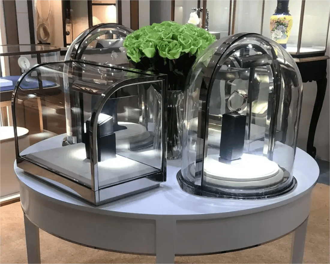 Custom Luxury Jewelry Island Showcase - Mascustom