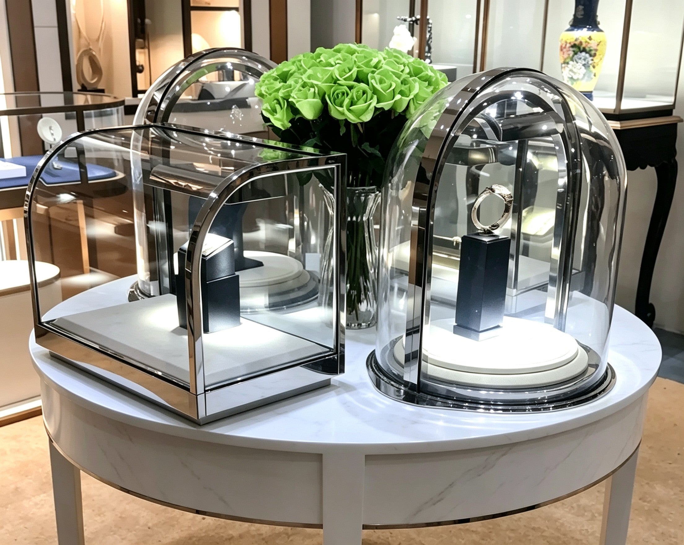 Custom Luxury Jewelry Island Showcase - Mascustom