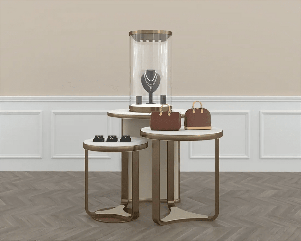 Custom Luxury Jewelry Island Showcase - Mascustom