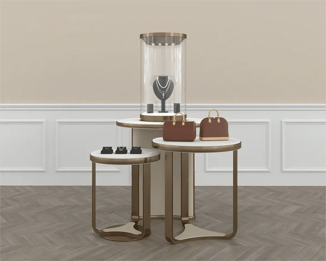 Custom Luxury Jewelry Island Showcase - Mascustom