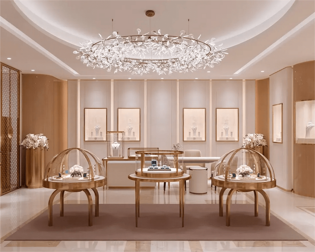 Custom Luxury Jewelry Island Showcase - Mascustom
