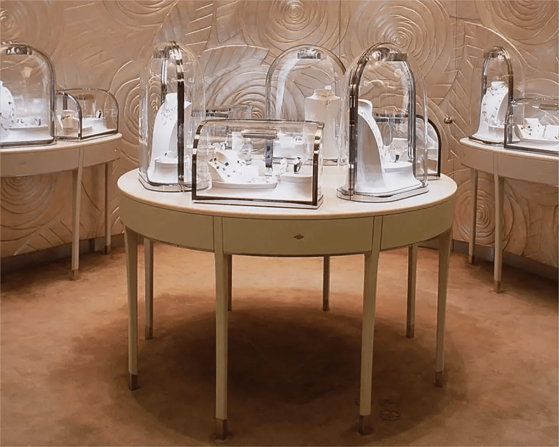 Custom Luxury Jewelry Island Showcase - Mascustom