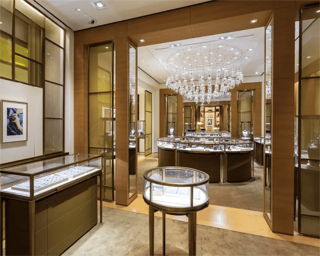 Custom Luxury Jewelry Island Showcase - Mascustom