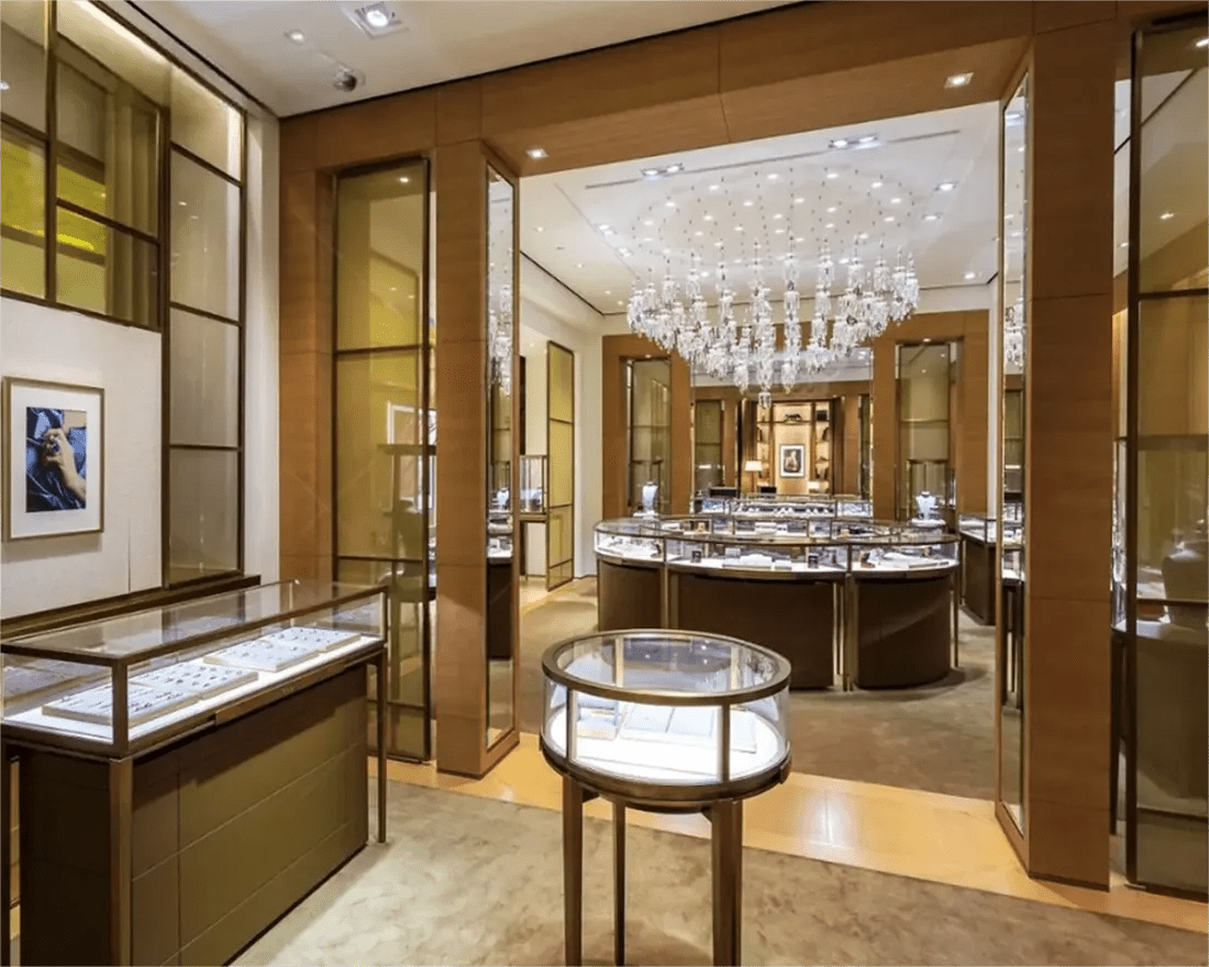 Custom Luxury Jewelry Island Showcase - Mascustom