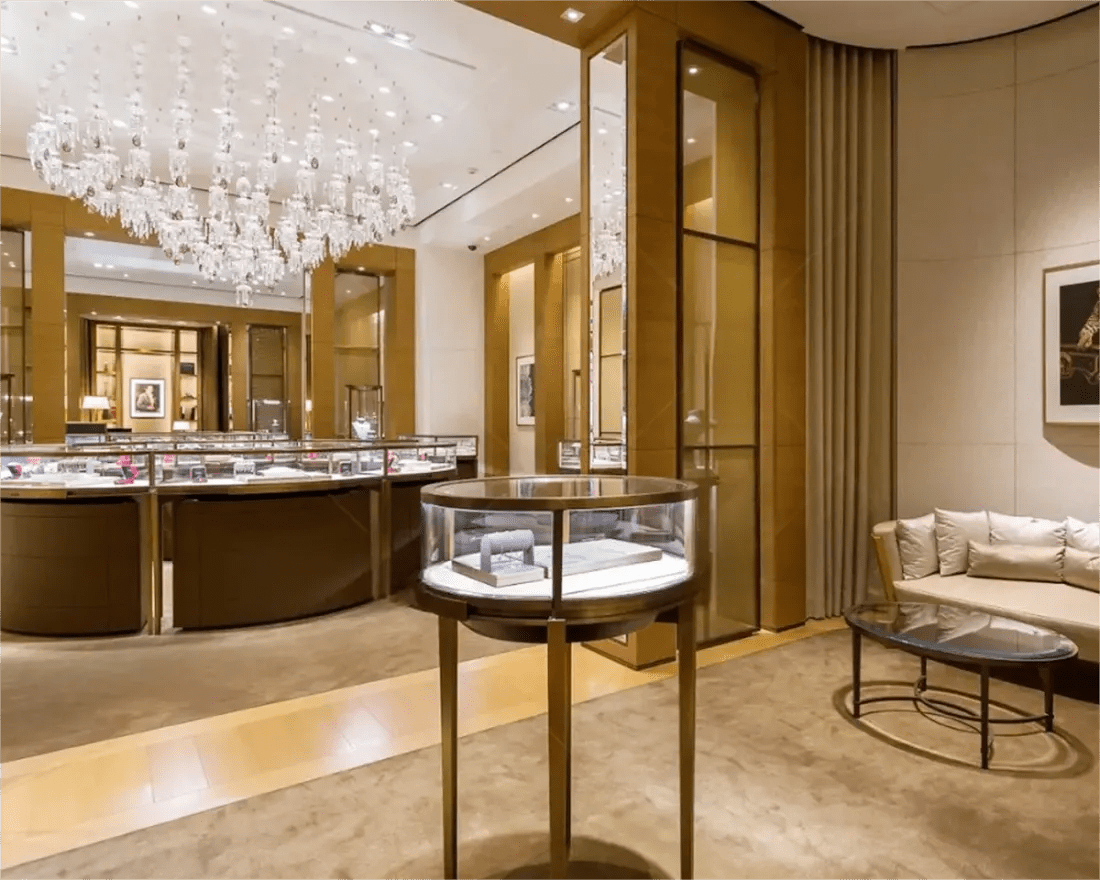 Custom Luxury Jewelry Island Showcase - Mascustom