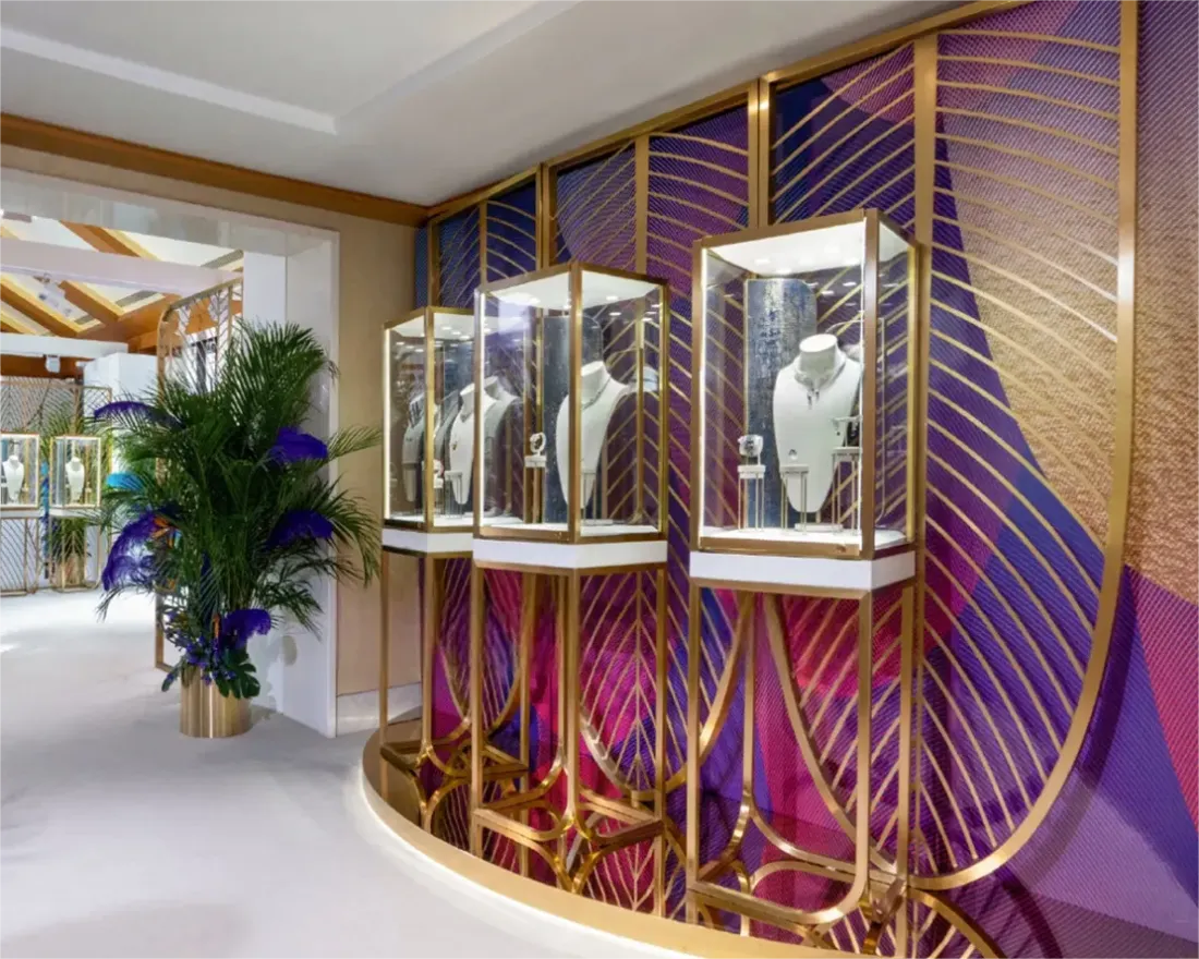 Custom Luxury Jewelry Tall Display Cabinet - Mascustom