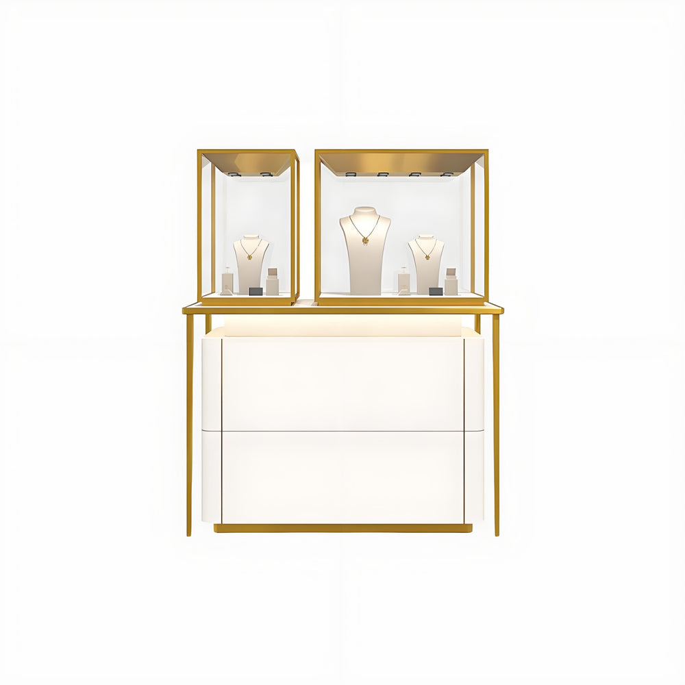 High-end boutique showcase for jewelry