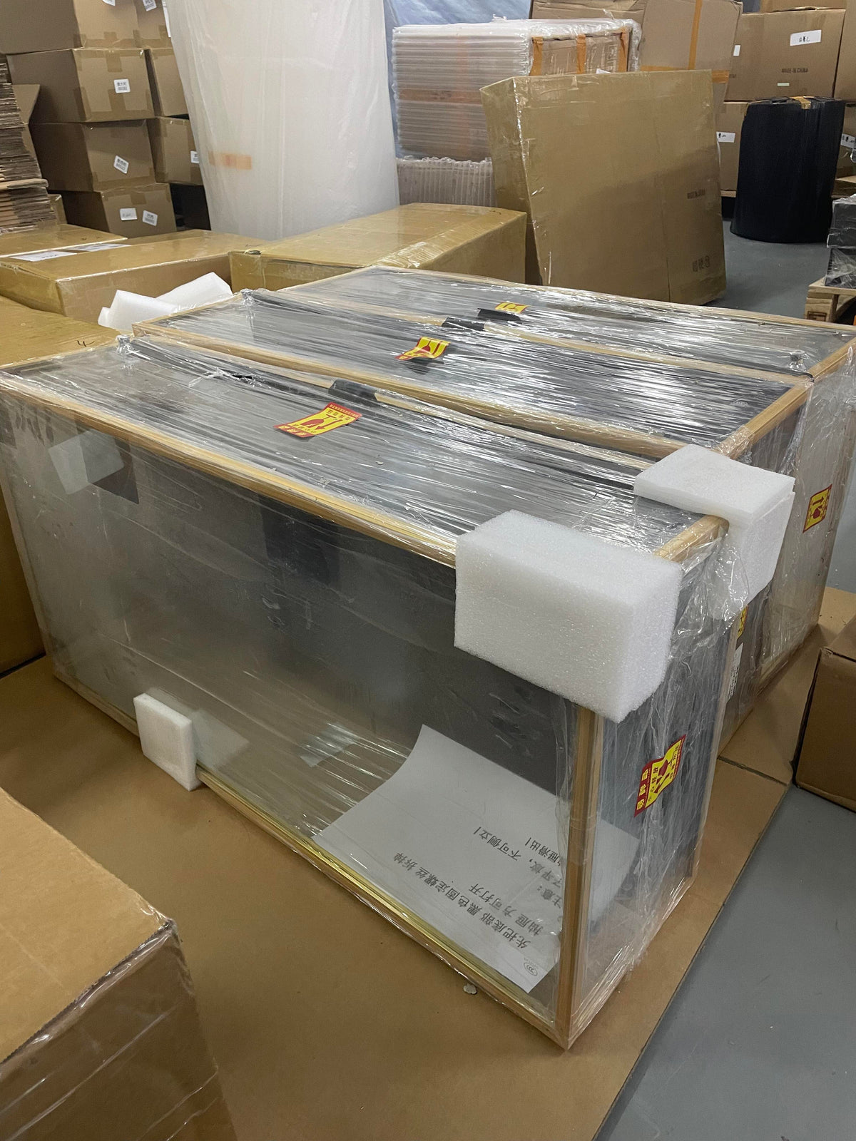 Custom packing plan for retail fixtures