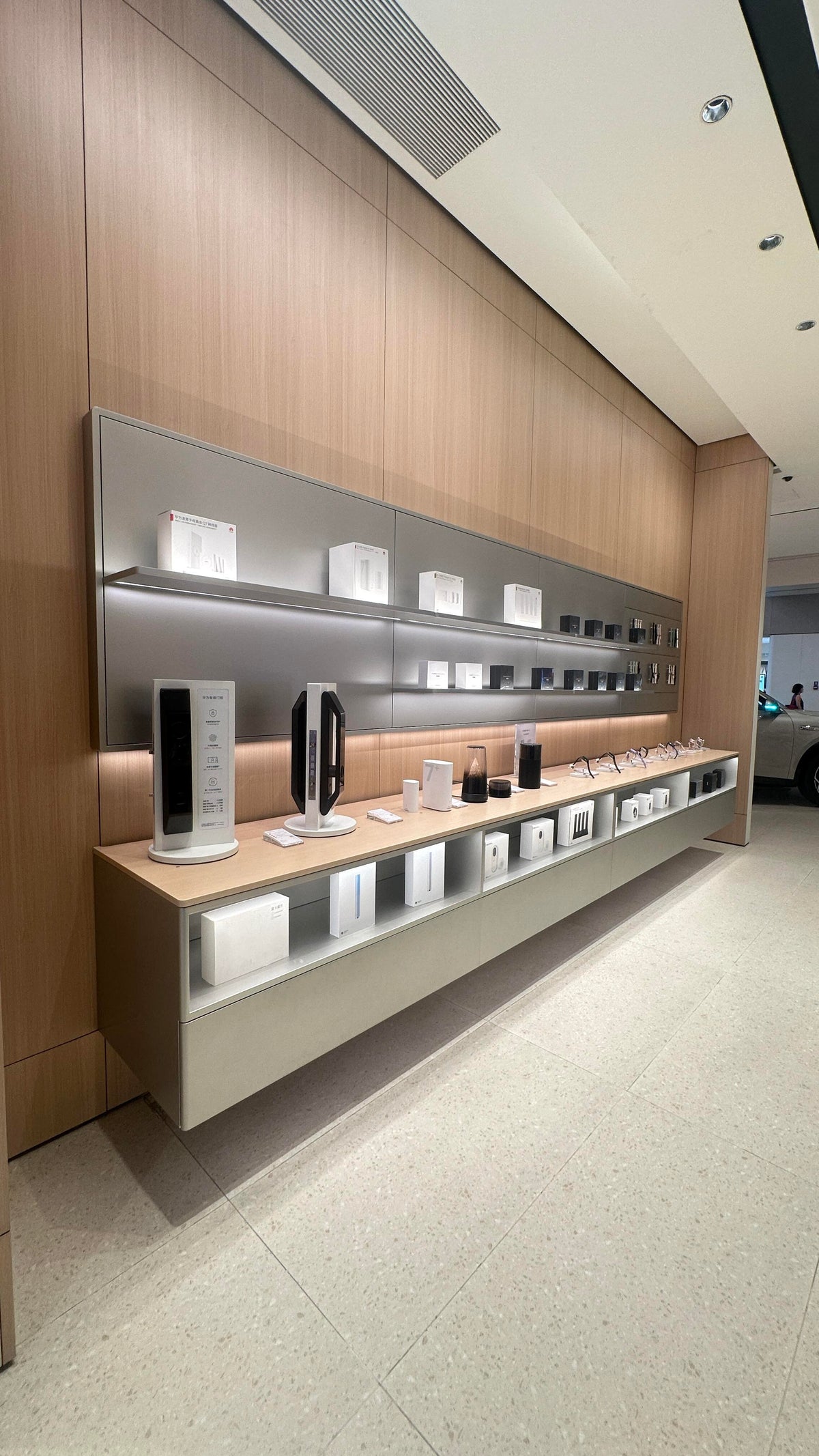 Futuristic technology led watch or jewelry store interior by Mascustom 3