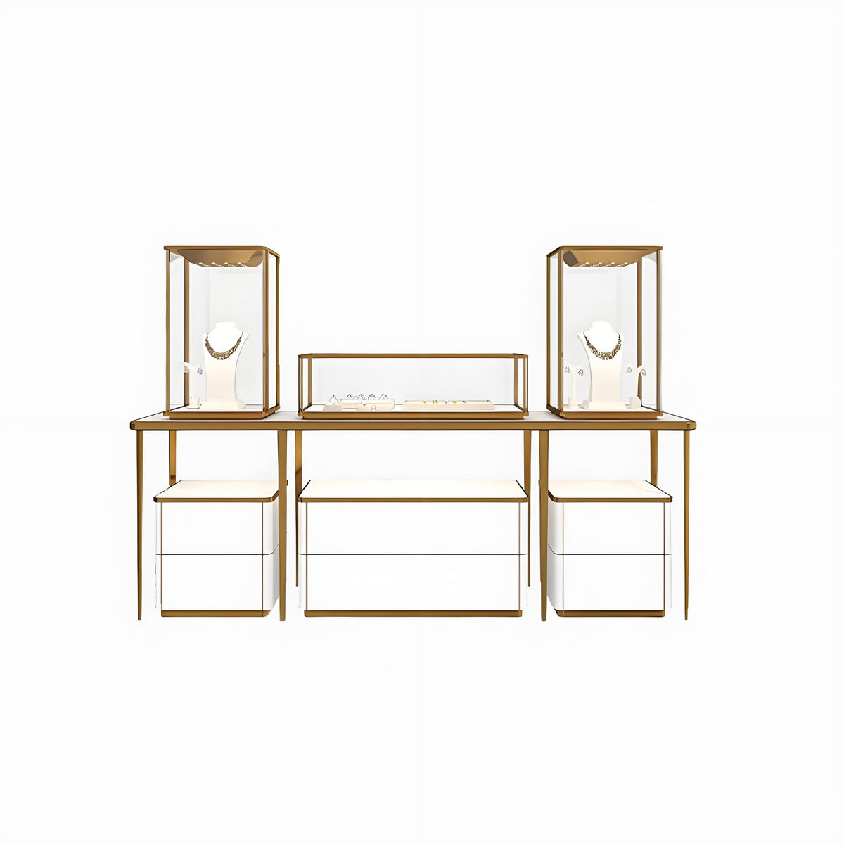 Luxury Jewelry Display Cabinet Custom - Mascustom