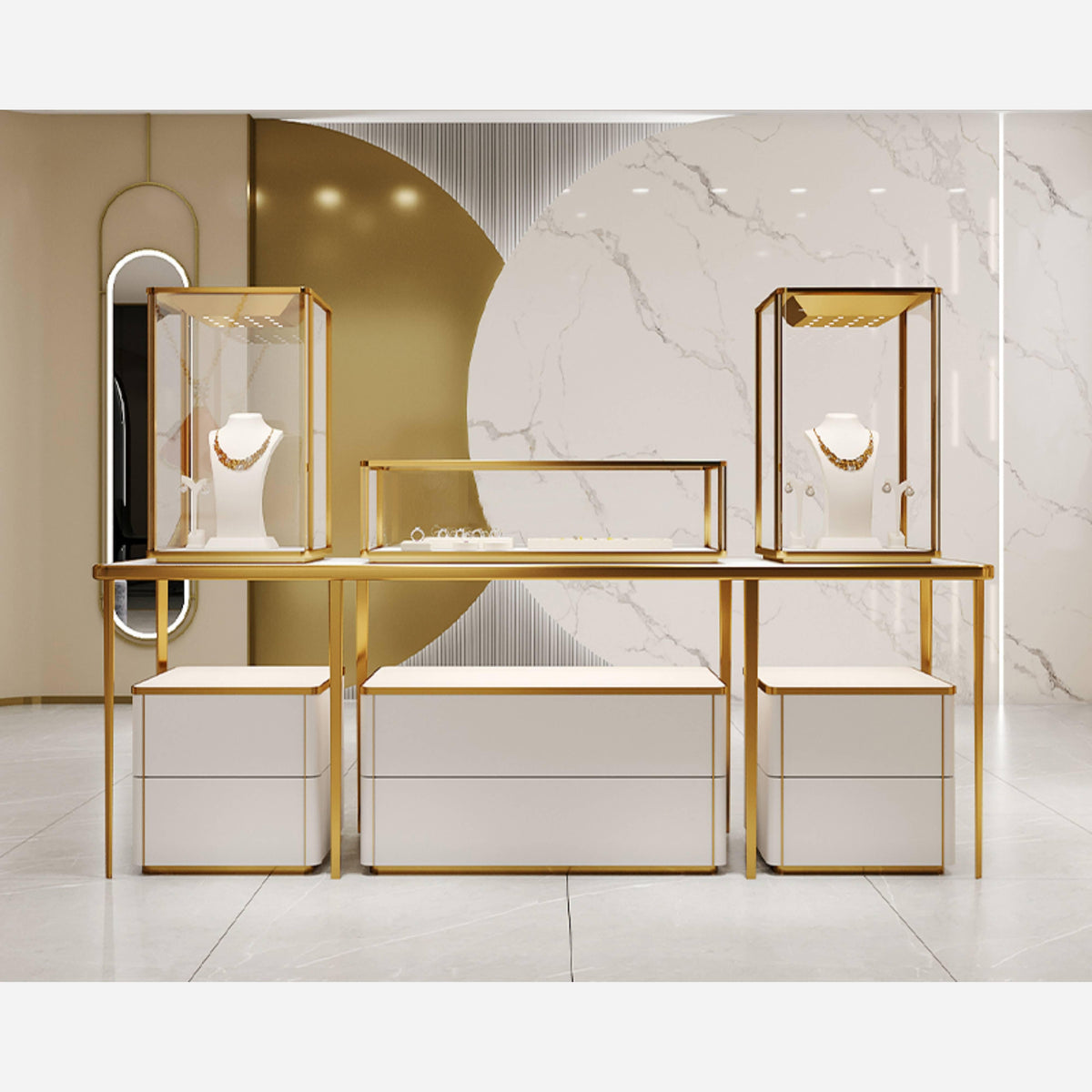 Luxury Jewelry Display Cabinet Custom - Mascustom