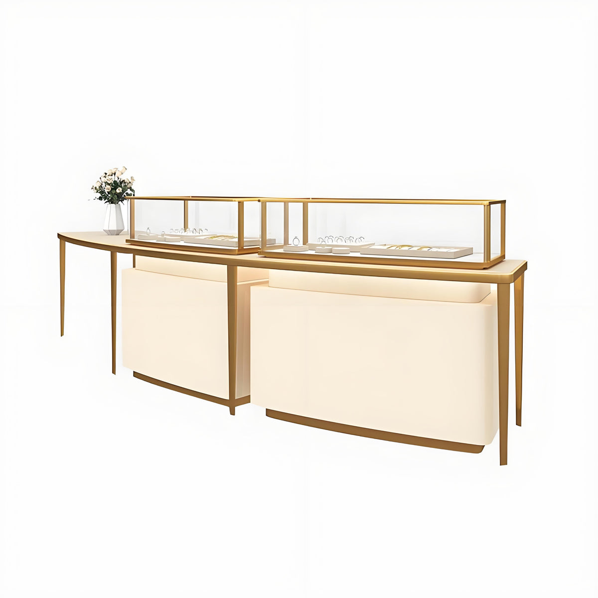 Luxury jewelry display showcase counter - Mascustom