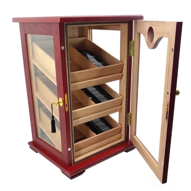 Mini Cigar Cabinet Red/ Black - Mascustom