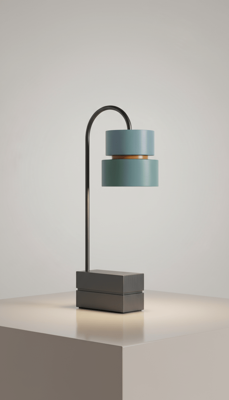 Minted Steel Table Lamp - Mascustom