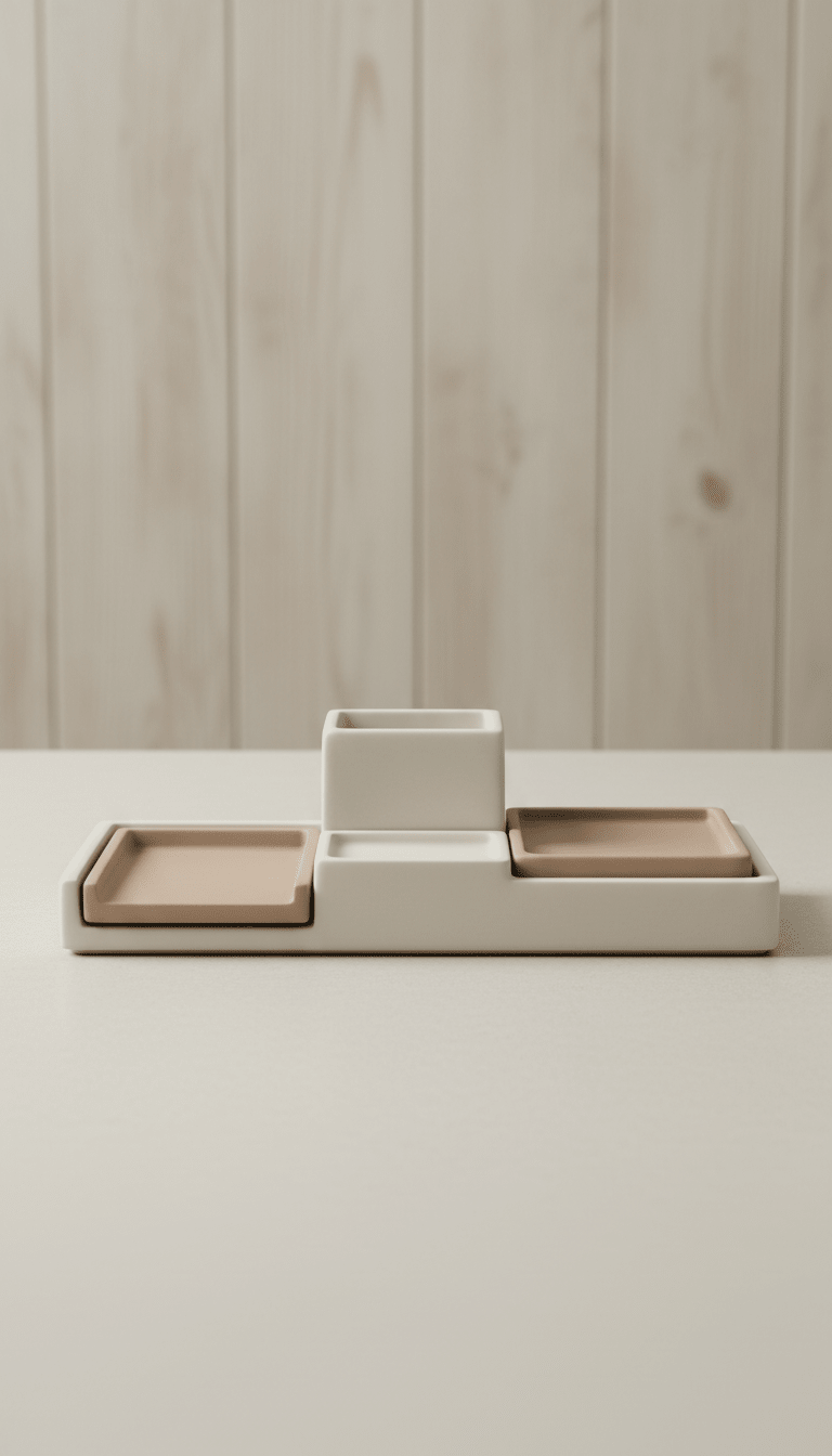 Opal Mist Countertop Accessory Tray - Mascustom
