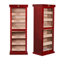 Red Spanish Cedar Single-Door Cigar Cabinet - Mascustom